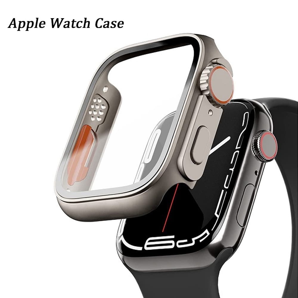 Capa Dura Para Apple Watch Série S9 S8 , À Prova D'água , Anti-Queda , Completa , Relógio 45mm 44mm 41mm 40mm , Acessóri