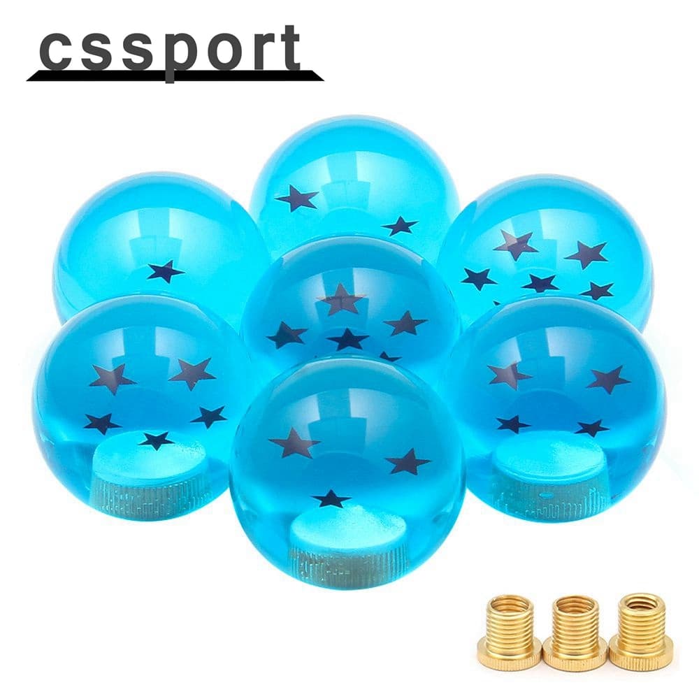 Manopla De Mudança De Marcha De Bola De Transmissão Manual De 54 Mm 1-7 Estrelas Com Porca De Parafuso Azul SK-1004-BL