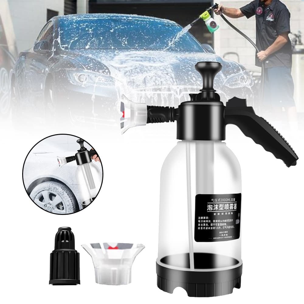 Pulverizador De Espuma Para Lavagem De Carro , 2L , Canhão , Mangueira De Jardim , Ferramenta De Limpeza