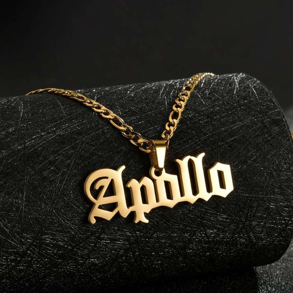 【 Name Personalizado Necklace 】 Personalized Nome Colar De Aço Inoxidável Pingente Destacável De Corrente