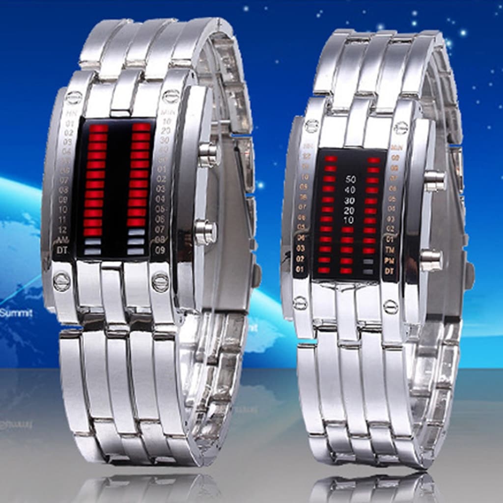Faixa De Liga De Luxo Masculina Feminina Data Pulseira Digital LED Esportiva Relógio De Pulso Casal Dia Dos Presente