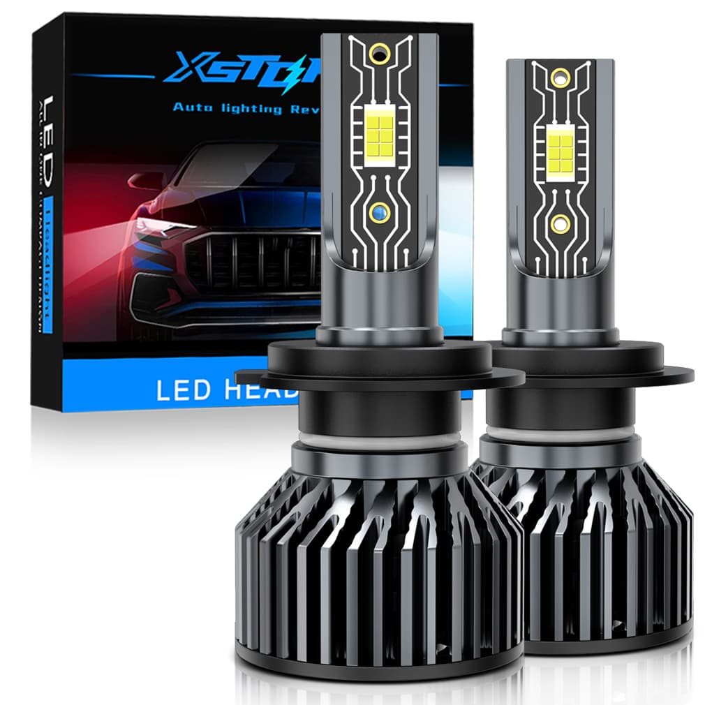 Xs XSTORM 2pcs 22000LM Farol LED H1 H4 H7 H11 9005 9006 9008 H13 De Nevoeiro 6500k Branco 12v super Brilhante