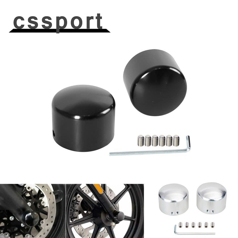 Motocicleta Tampa Da Porca Do Eixo Dianteiro Ajustável Para Harley Sportster 883 1200 Dyna VRSCA V Haste 02-06 CVO