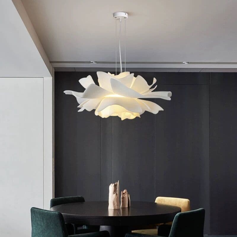 Minimalista Branco Quarto Flor Jantar Lustre Loft Cozinha Sala De Estar Teto Pendurado Lanterna Decoração Para Casa Luz