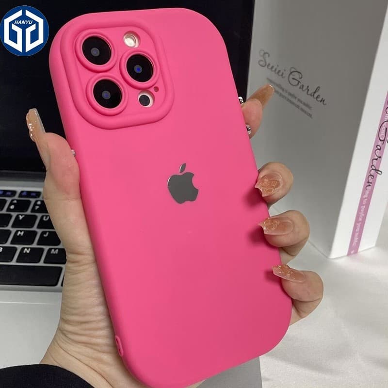 Capa Protetora De Silicone Compatível Para iphone 15 14 13 12 11 Pro Max Camera Lens Pára-Choques iX/Xs XR Casing