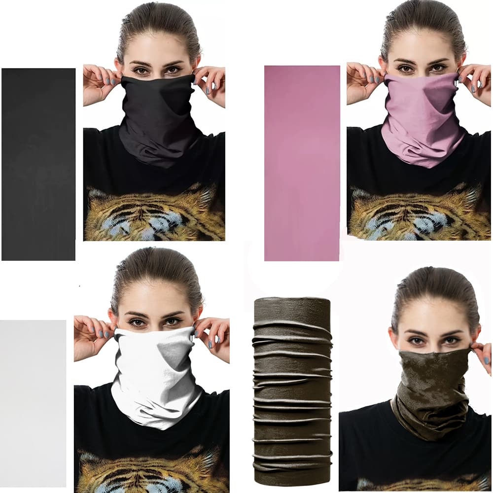 Elástico Buff Bandana Máscara Facial Cor Bicicleta Proteção Solar Lenço De Cabeça De Motocicleta Tiara Esportiva Pescoço