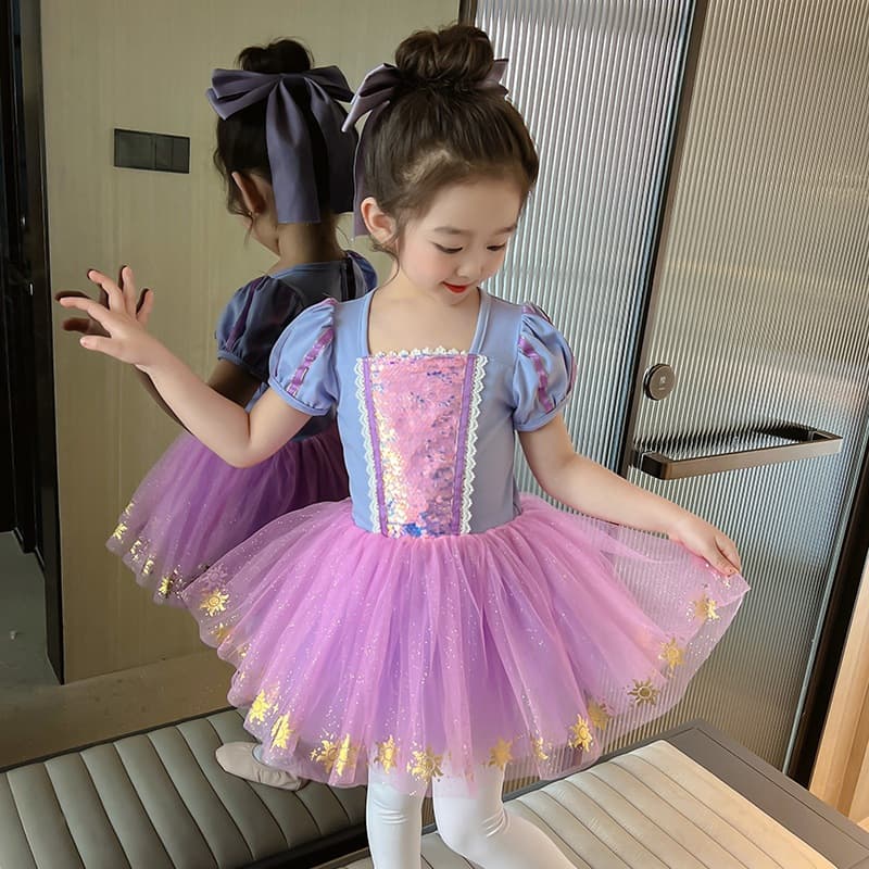Traje De Dança Infantil Fantasia De Prática Para Meninas , Vestido Princesa Sophia Balé
