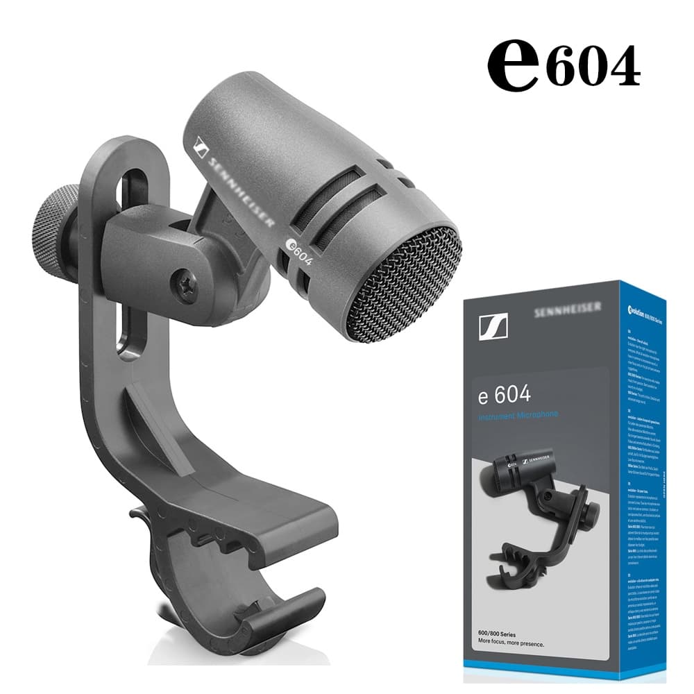 SENNHEISER E604 tom Microfone De Tambor De Laço Instrumento Com Montagem De Braço De Clipe