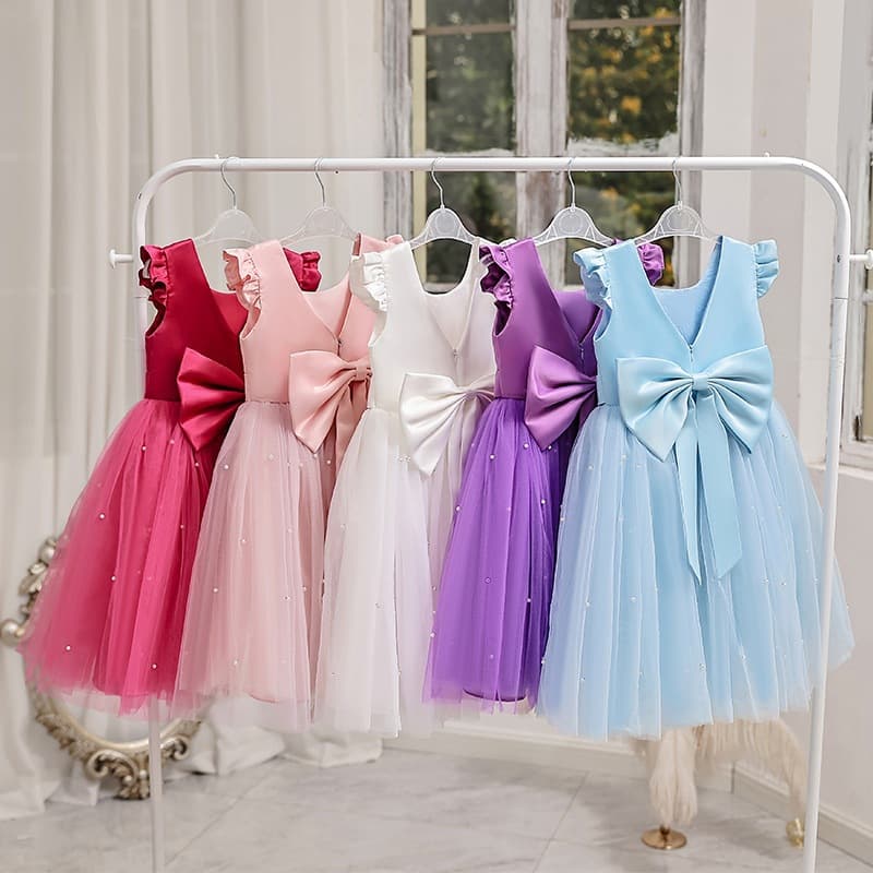 2-10 Anos Vestido De Noiva Para Meninas Princesa Roupa De Anfitrião Criança