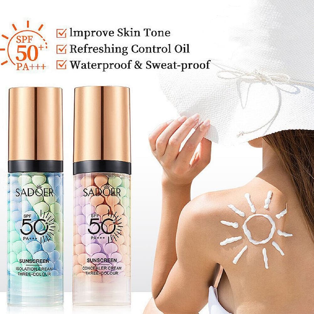 SADOER Creme De Isolamento Solar Refrescante E Protetor Anti UV Spf50 PA +