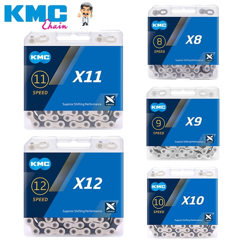 ORIGINAL KMC 8 9 10 11 12 Corrente De Velocidade MTB Estrada 116 Elos x11sl Ouro Prata