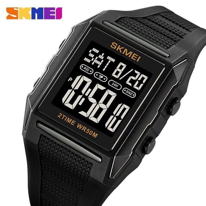Relógios Cronógrafo Digital SKMEI Top Brand Luxury Fashion Men's Sports De Silicone À Prova D'água
