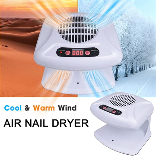 Secador de Unhas de Ar Manicure Ventilador de Unhas Com sensor automático Secador de soprador de vento quente para esmalte de cura rápida lâmpada de unhas 300W