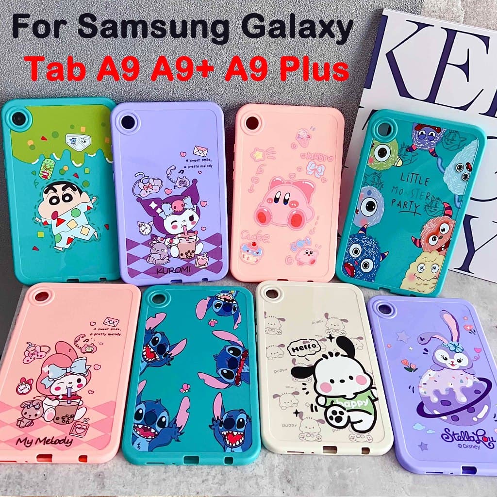 Para Samsung Galaxy Tab A9 A9 11.0'' 8.7'' 2023 Moda Bonito Animado TPU Resistente Tablet Case
