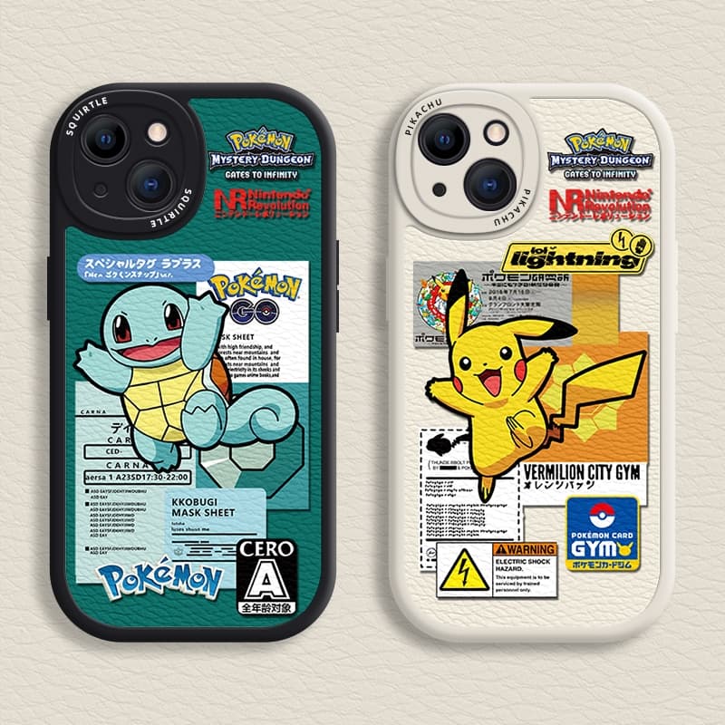 Pok é mon Capa iPhone Para 15/14/13/12/11 Promax Cartoon Macia 7/8 Plus/X/XR/Xs Max