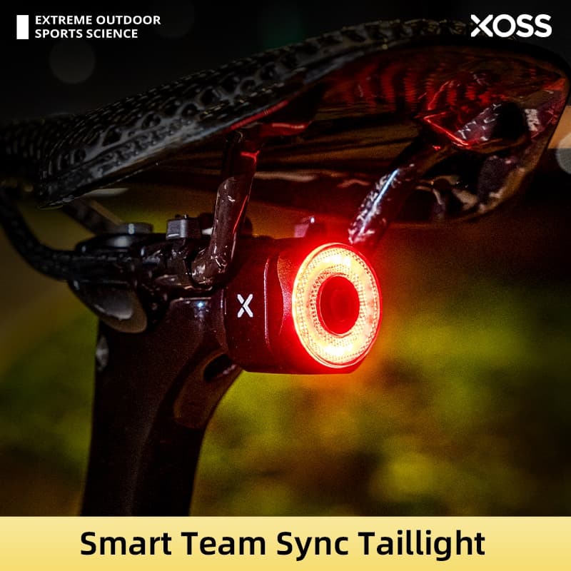 XOSS XR Pro Equipe Sincronização Luz Traseira Sensor De Freio Automático Da Bicicleta LED Recarregável À Prova Dwaterpro