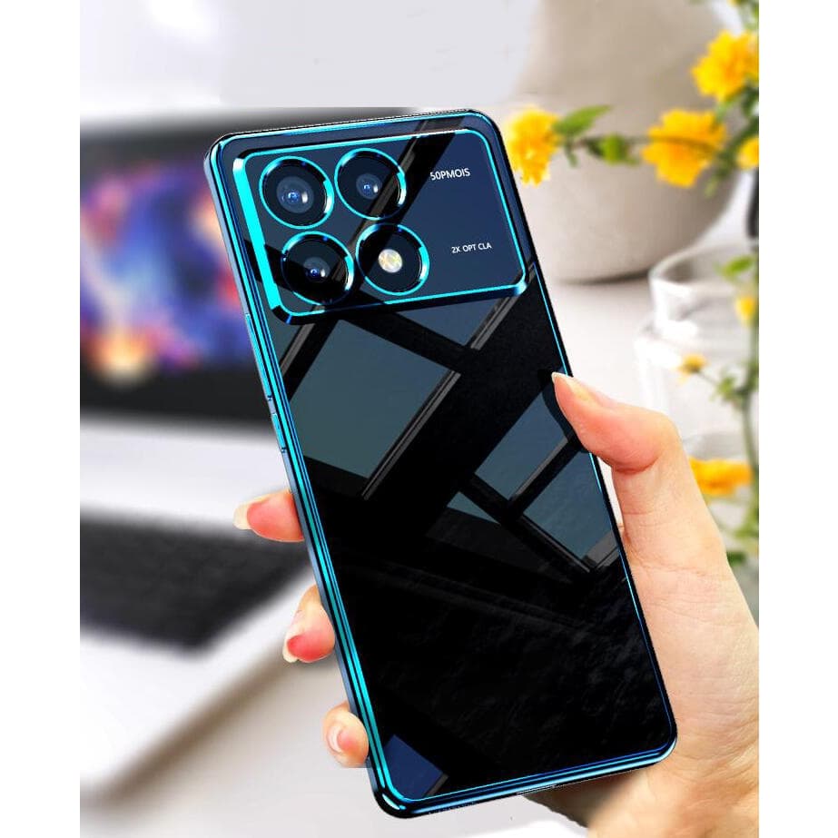 Xiaomi POCO X7 X6 5G X6 Pro 5G POCOX6 POCOX6Pro X 6 X65G Capa Macia Luxuosa Revestida De Silicone Transparente À Prova D