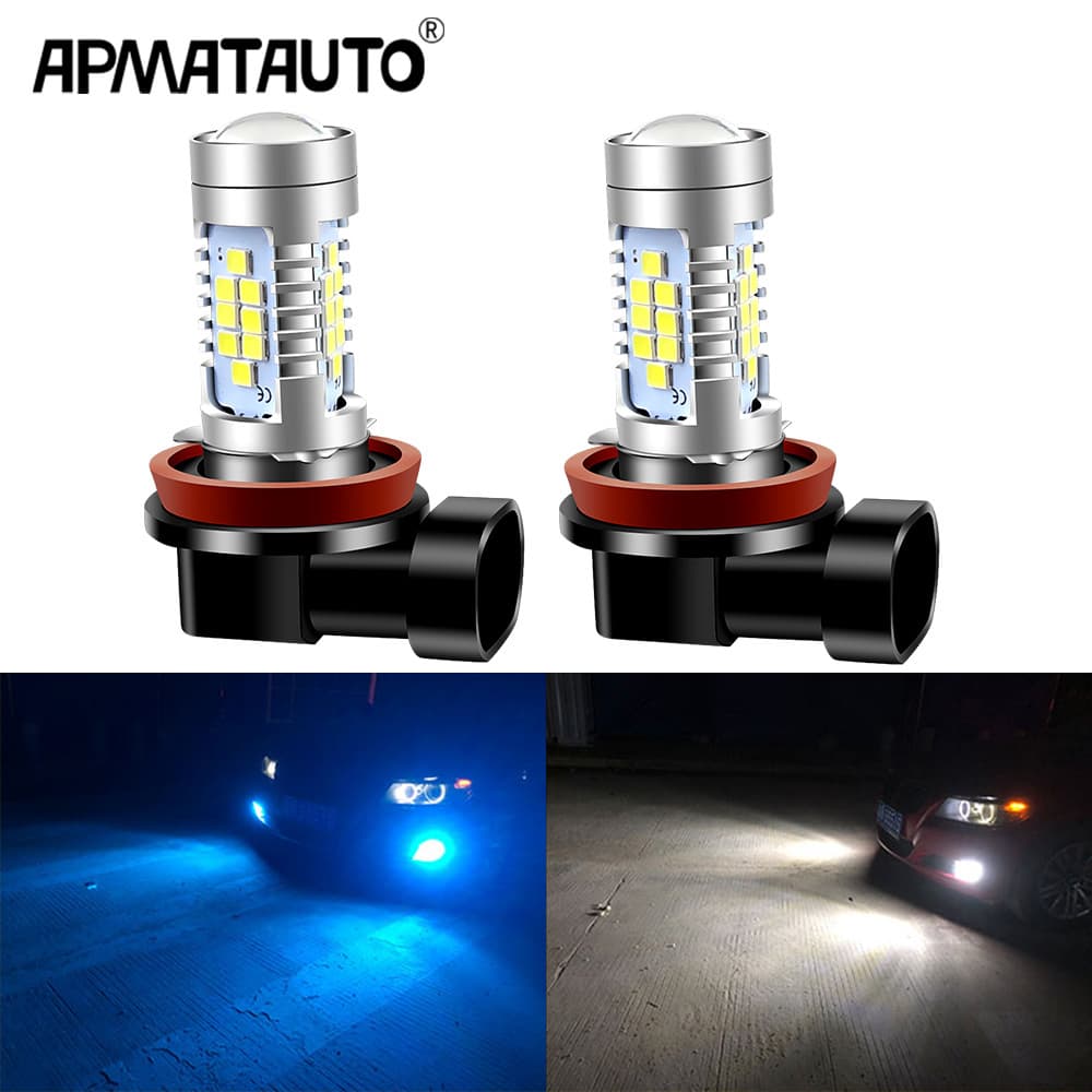 2 Pçs H8 H11 Led HB4 9006 HB3 9005 H7 P13W Luzes De Nevoeiro Lâmpada 3030SMD 1500LM Carro Condução Correndo Para BMW Aud