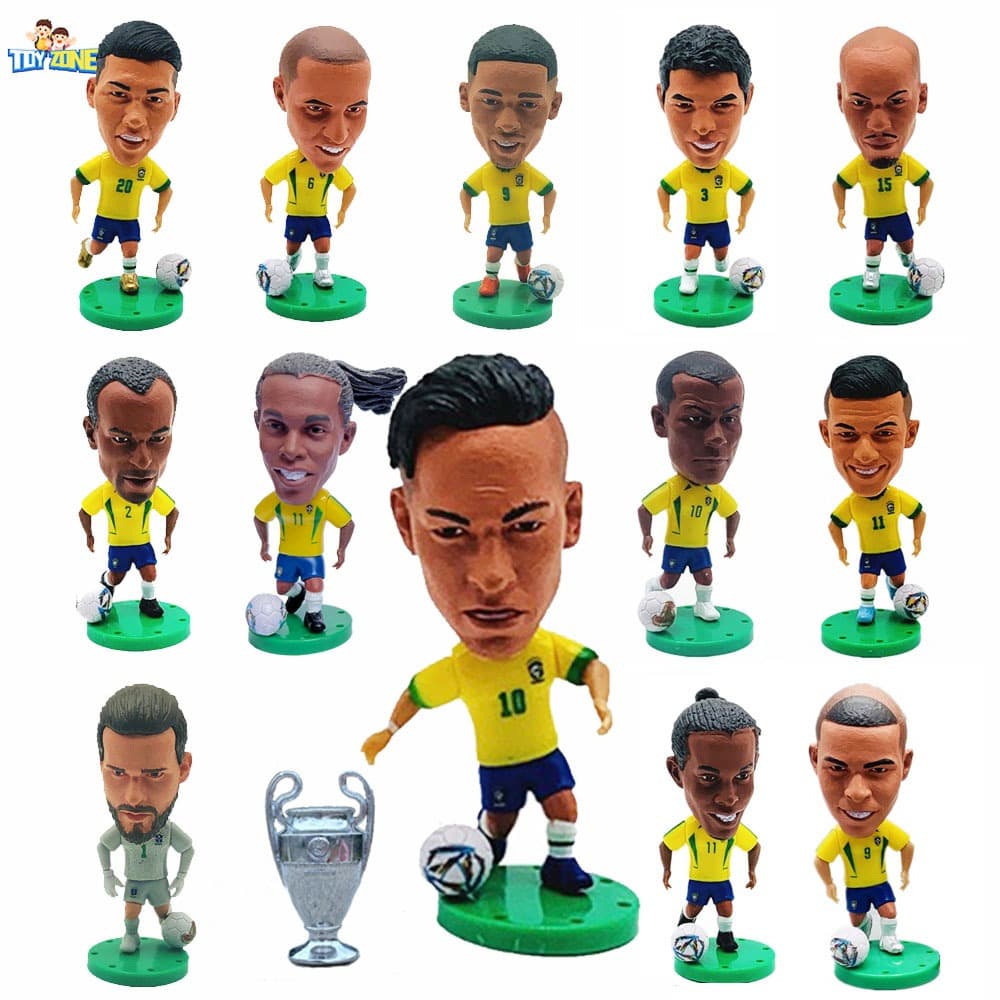 Boneco do Futebol Americano Figurinos Brasil RonaldoCarlos Pato Ronaldinho Thiago Silva Roberto Coleções Bonecas Equipe