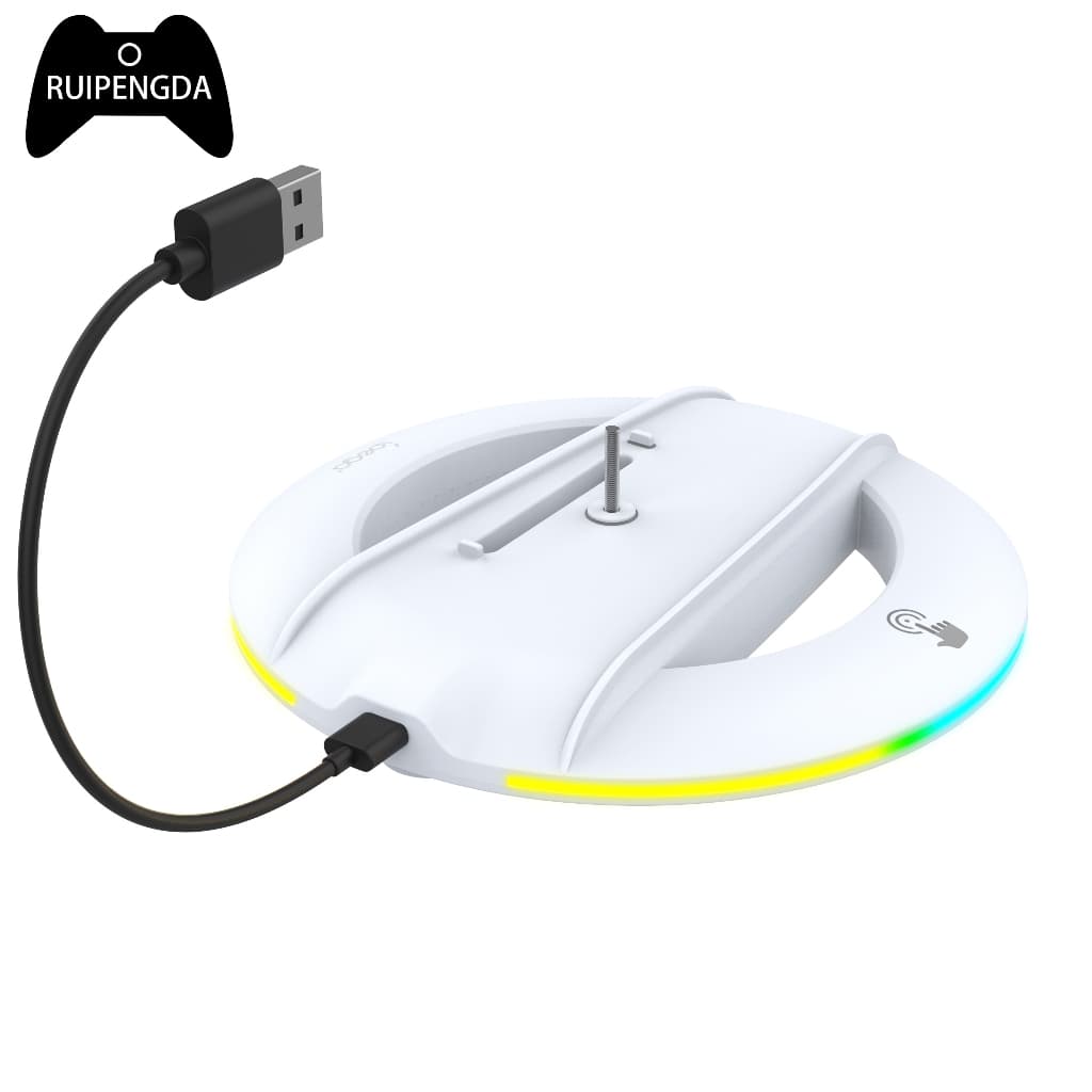 Suporte De Base Vertical De Anel RGB , Doca De Montagem De Console Antiderrapante Para PS5 Slim/PS5 Pro Disco/Versão Dig
