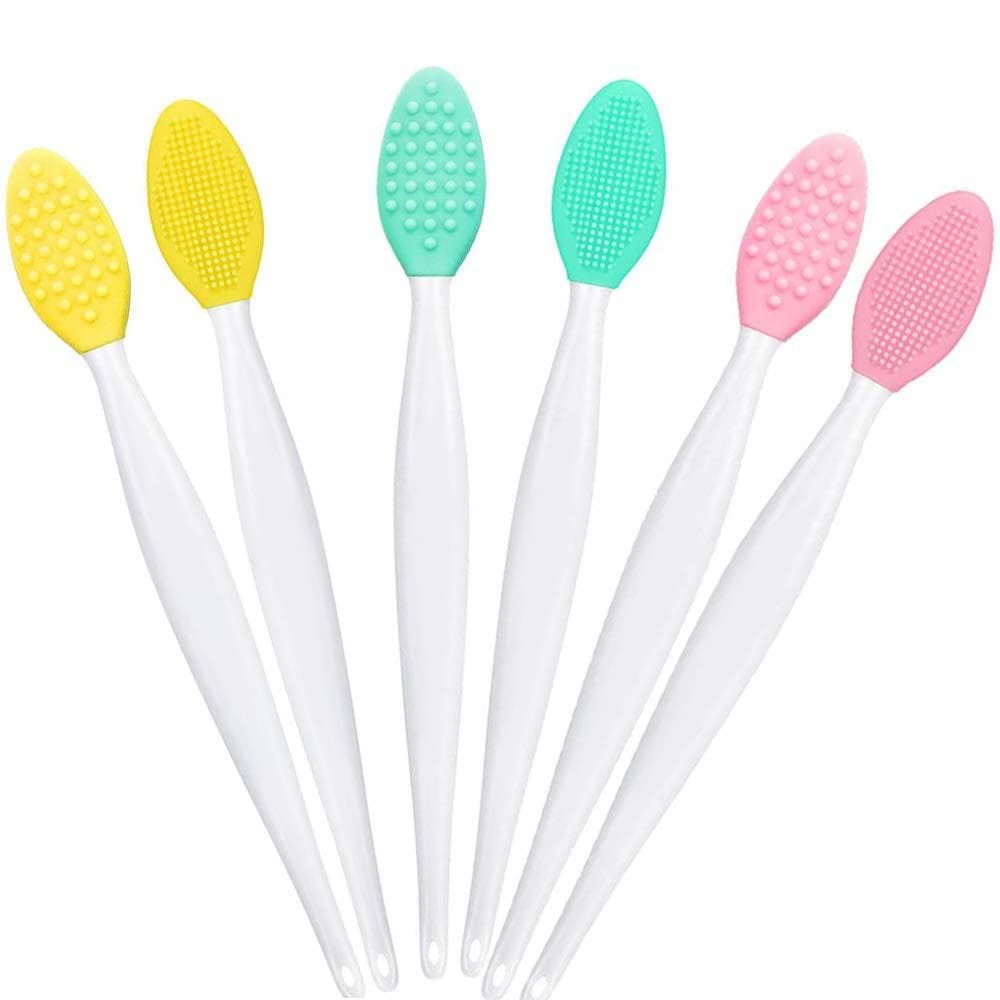 20pcs Escova Esfoliante Labial De Silicone Dupla Face Macia Limpeza Facial Ferramenta De Beleza Para Homens E Mulheres