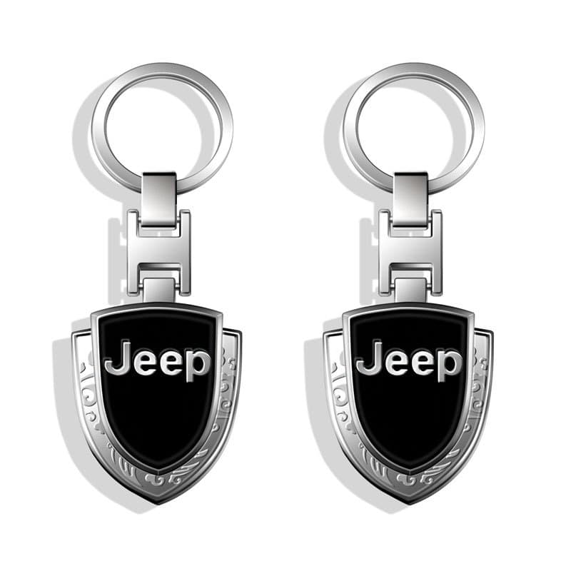 Jeep Chaveiro 3D Metal Car Logotipo Carro Pingente Decorativo Para Jipe Renegade Grand Cherokee Wrangler JK Compasso