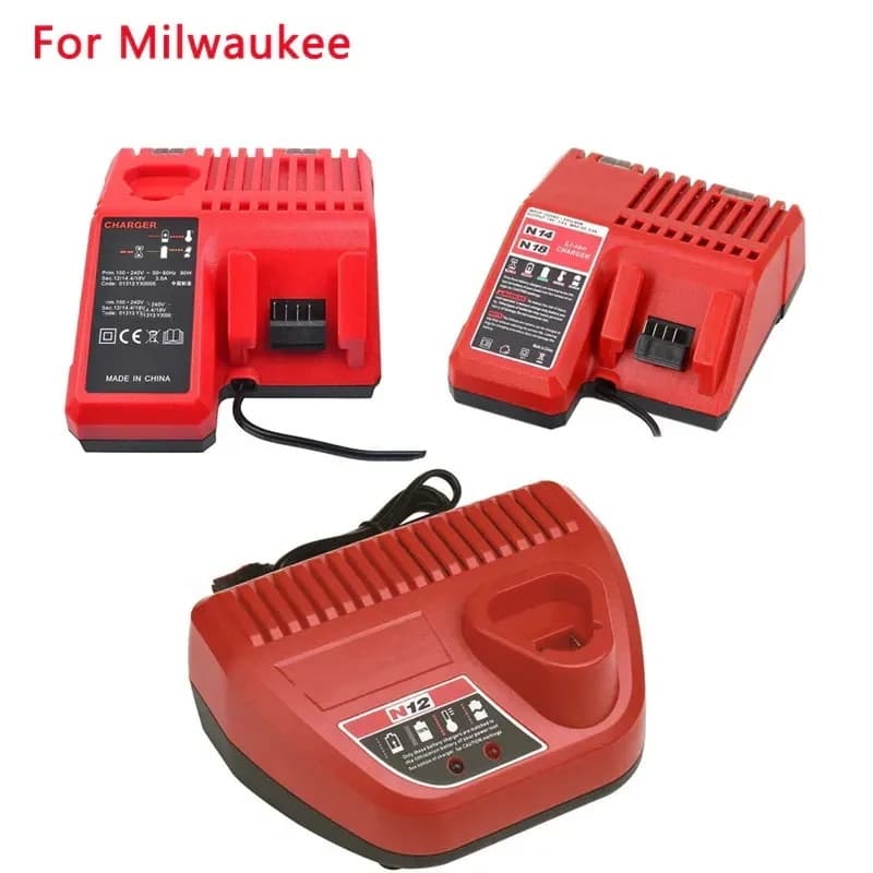 Carregador de substituição para Milwaukee 14,4 V 18 V Carregador rápido de bateria de íon de lítio para Milwaukee