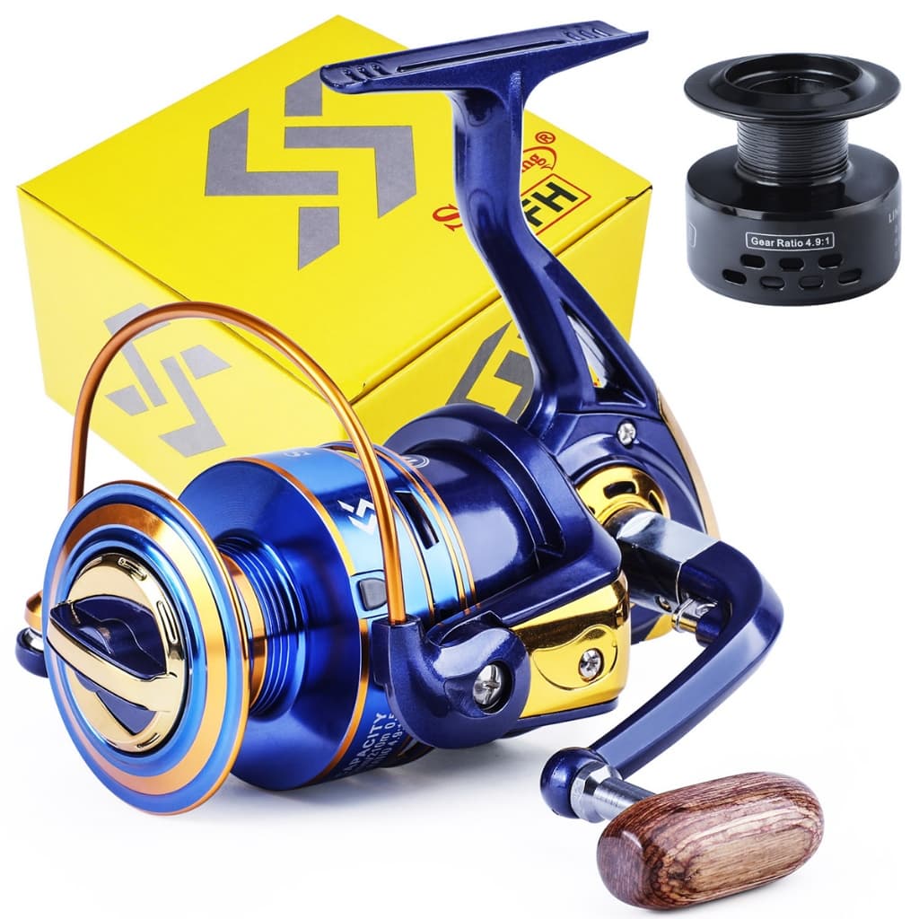 Carretel De Pesca Sougayilang 12BB 1000-7000 Modelo 5.2 : 1 Relação De Engrenagem Para Em Água Doce