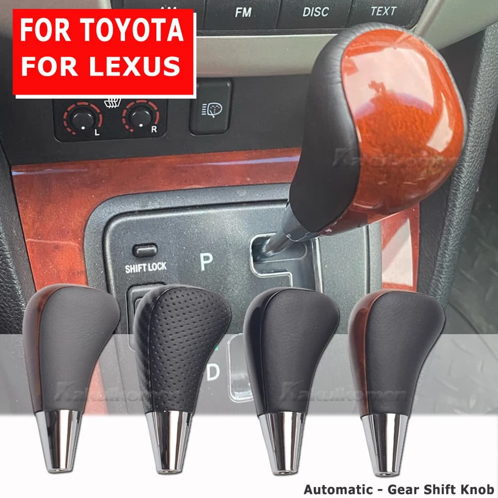 Alavanca de câmbio automática de couro adequada para o Toyota Corolla Camry Yaris Rav4 Adequada para o modelo Lexus IS GS LS RX ES