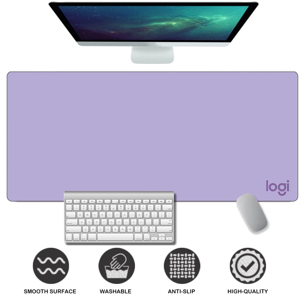 Tapete De Rato Logitech Plus Tamanho MousePads De Mesa De Jogos Grande Base De Borracha Antiderrapante À Prova D'água
