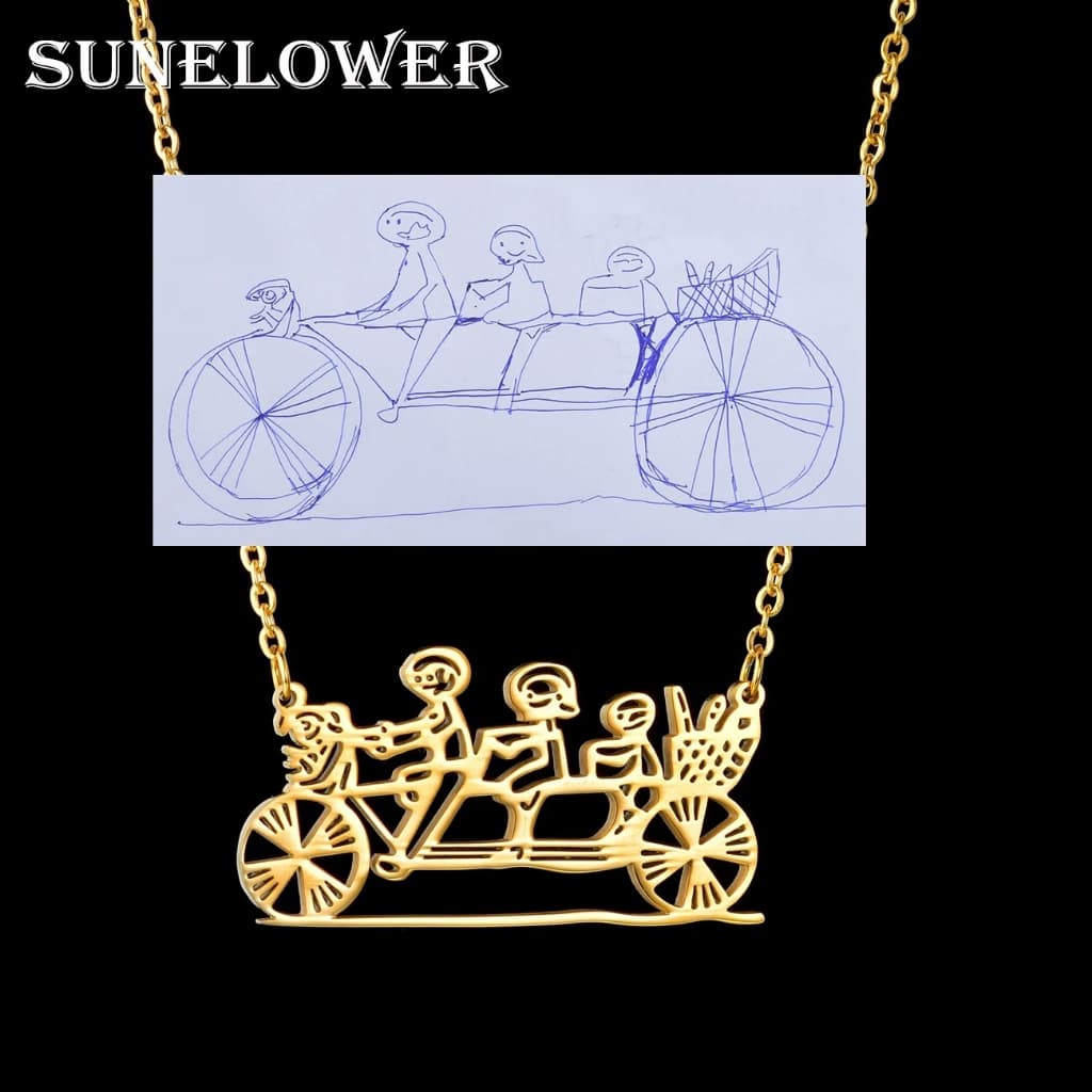 Lovely Pendant De Aço Inoxidável Crianças Mulheres Gargantilha Artístico Jóias  De Encanto