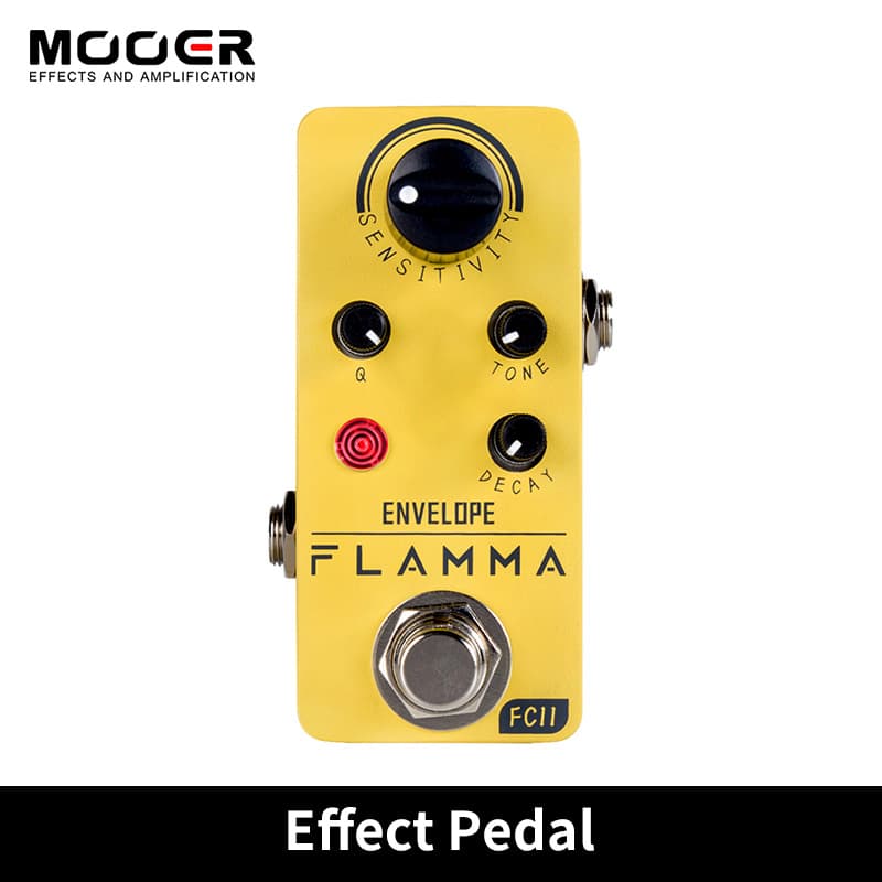 FLAMMA FC11 Envelope Filtro De Analógico Auto Wah Pedal Efeitos Da Guitarra Bypass Verdadeiro Com Concha Metálica