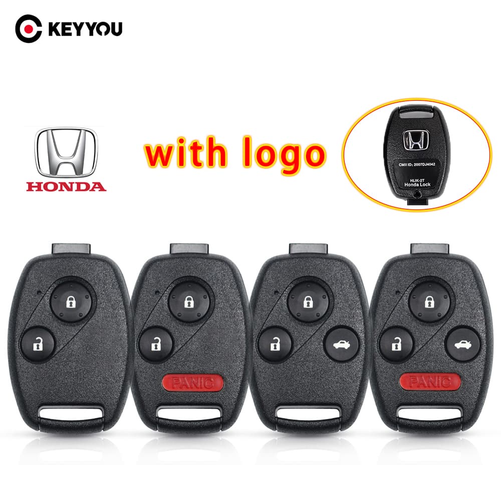 Caixa chave do carro, adequada para Honda, Accord, CRV, Civic Pilot 2003, 2007, 2008, 2009, 2010, 2011 e 2012