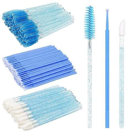 300pcs Pincéis Descartáveis De Máscara Labiais Microescova Aplicadora De Esfregaço Para Extensão De Sobrancelhas
