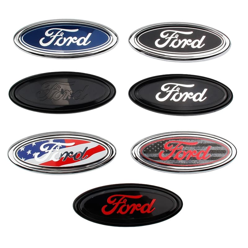 【 Ford 】 11.5CMX4.5CM Modificado ABS Car Hood Emblema Do Capô Dianteiro Carro Autocolante Decalque Crachá Traseiro Para Focus Fiesta Mondeo