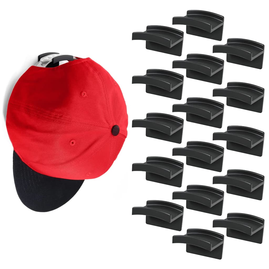 10 Pcs Chapéu Adesivo De Parede Ganchos Bonés De Beisebol Gancho Sem Perfuração Cap Organizador Titular Minimalista Projeto De Rack Para Porta