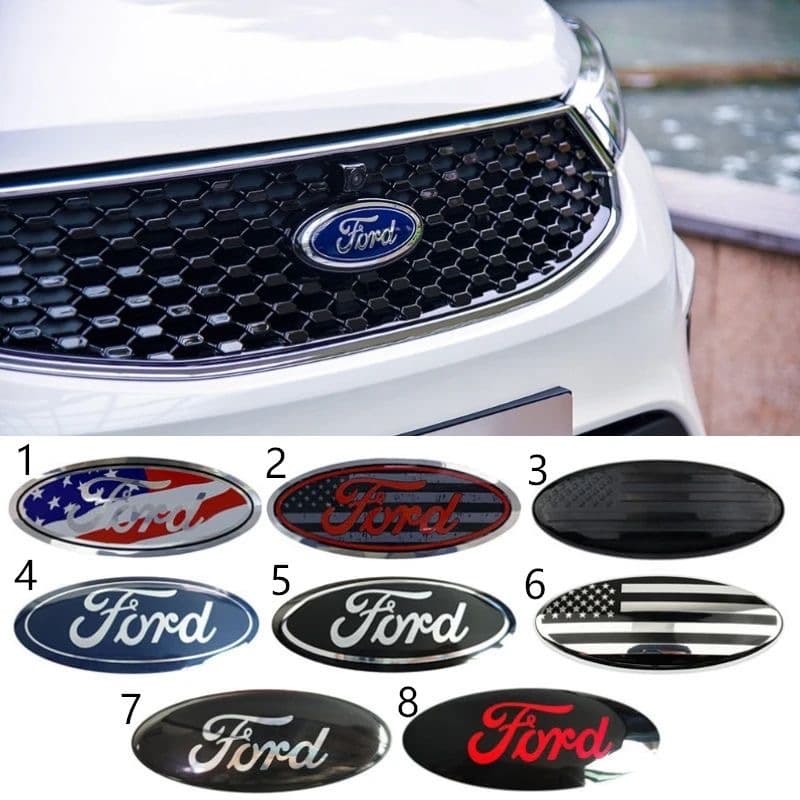 【 FORD 】 14.5CM * 6CM Estilos De Cobertura Adequados Para 07-13 Mondeo Logotipo S-MAX Carros Dianteiros E Traseiros