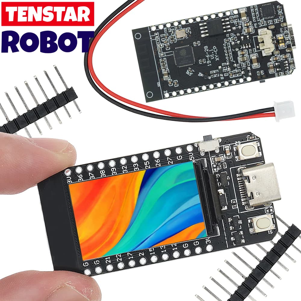 Ttgo T-Display ESP32 CH9102F 16MB Placa De Desenvolvimento Do Módulo WiFi E Bluetooth Controle LCD De 1,14 Polegadas