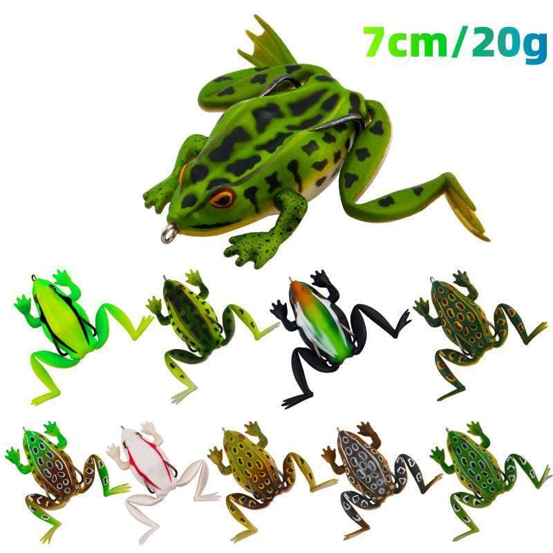 Thunder Frog Isca Macia 7cm /20g Equipamento de pesca com isca falsa
