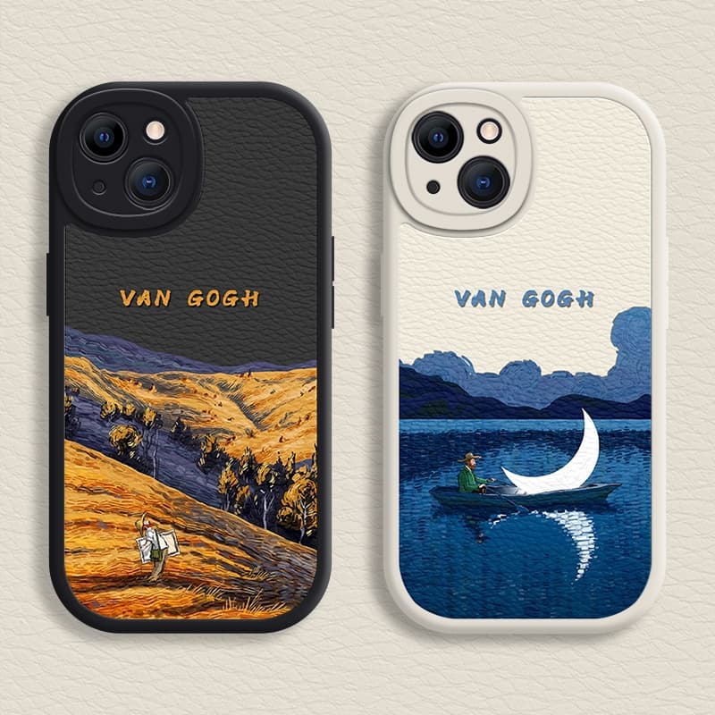 Capa Flexível Para iPhone 15/14/13/12/11 Promax Van Gogh 7/8 Plus/X/XR/Xs Max