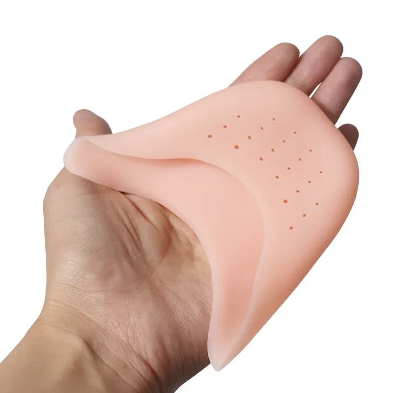 1 Par Protetor De Dedo Do Pé Em Gel De Silicone Cobertura Com Furo De Ar Protetores De Almofadas Macias Para Sapatos De Ballet Feminino