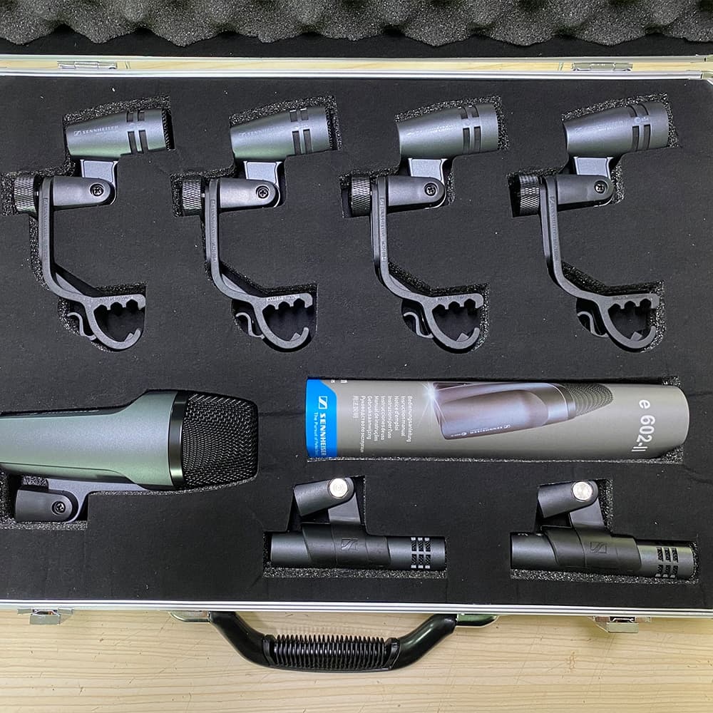 Kit De Microfone De Instrumento Série Sennheiser E600 Conjunto Qualidade Profissional Para Desempenho E Gravação De Bate