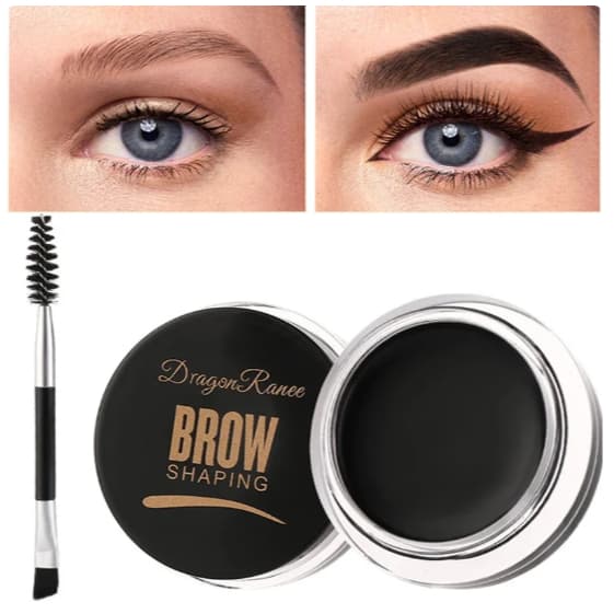 5 Cores Creme Para Sobrancelha Gel De Maquiagem Com Pincel/Pó De Profunda /