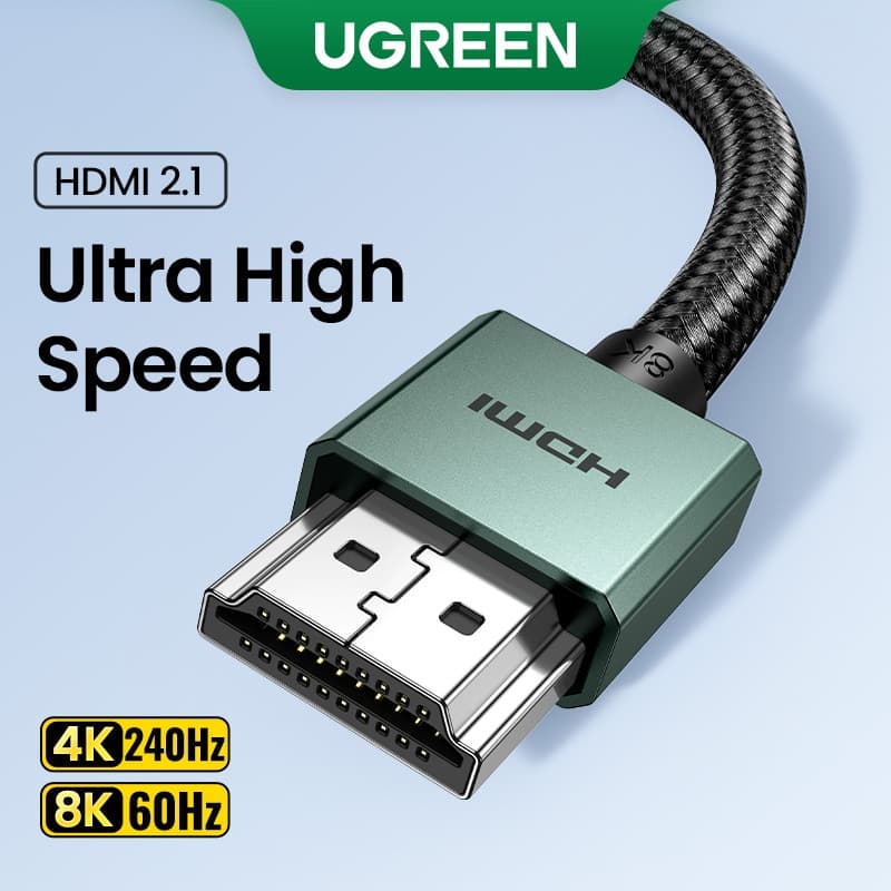Cabo Compatível Com HDMI UGREEN 8K/60Hz Cabos De Vídeo Para TV Xiaomi Box Splitter Switcher 3D HDCP Computador Portátil