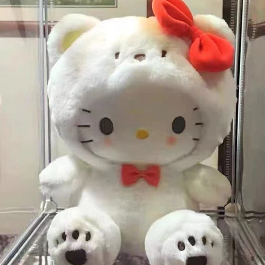 25cm Sanrio Cosplay Boneca De Pelúcia De Urso hello kitty