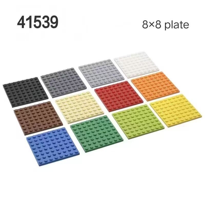 MOC blocos de construção de partículas pequenas 8x8 placa Base pequena dupla face compatível 41539 brinquedos educativos