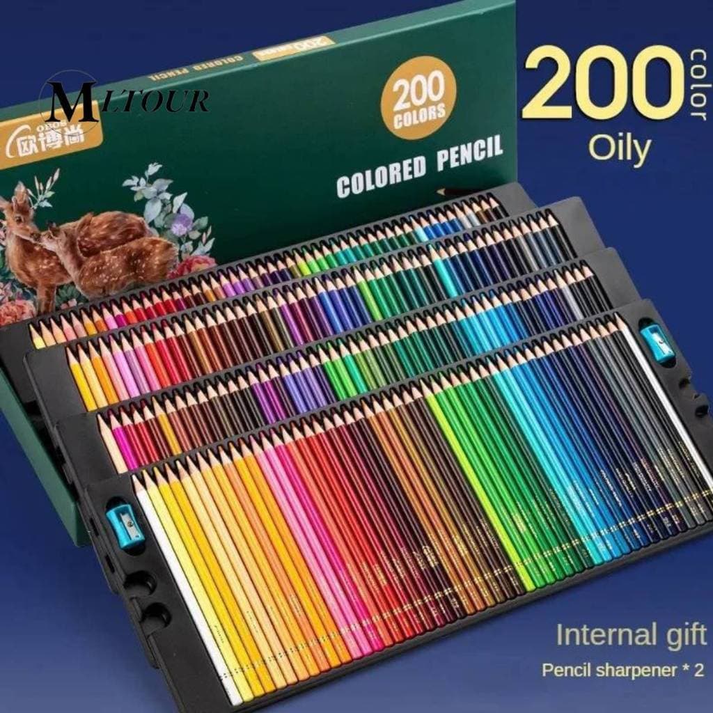 48/72/120/150/200 Cores Conjunto De Lápis De Cor De Óleo e Lápis De Cor De Solúvel em água Com  Artista Profissional