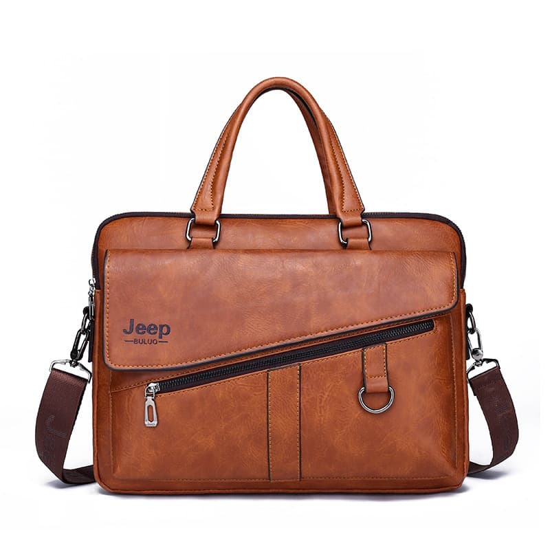 Jeep Nova Pasta Masculina De Jipe Negócios Moda Retrô Couro Bolsa De Viagem Para Computador