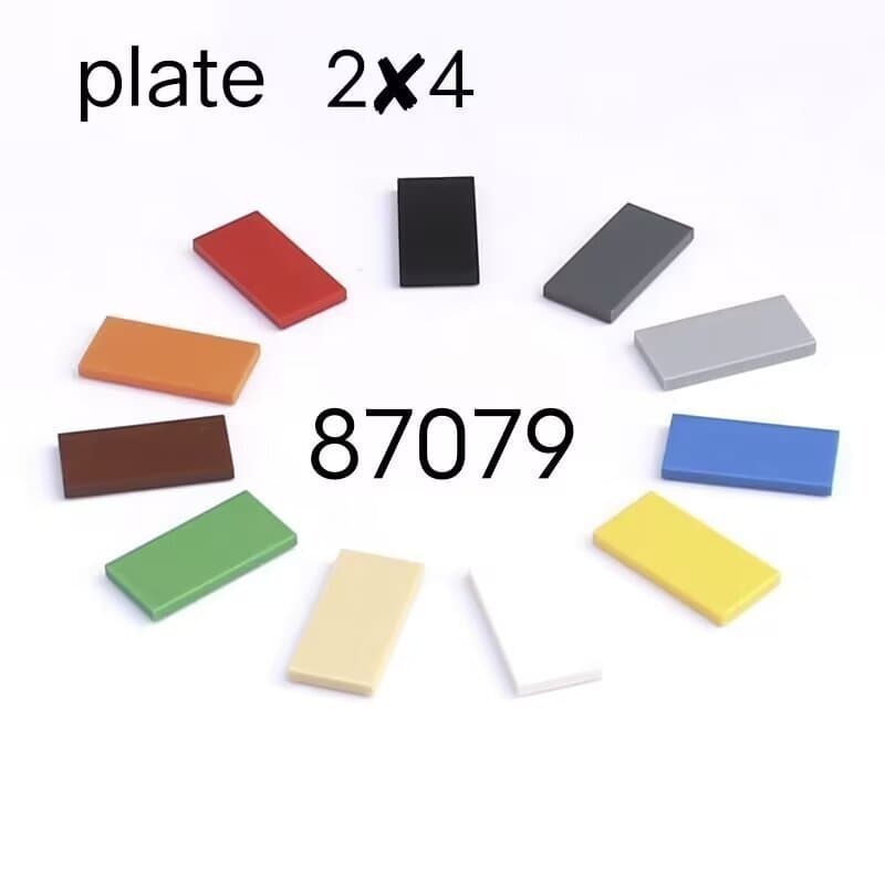 87079 Blocos de construção de partículas pequenas MOC Peças sobressalentes Placa de luz 2x4 Auxiliares educacionais mont