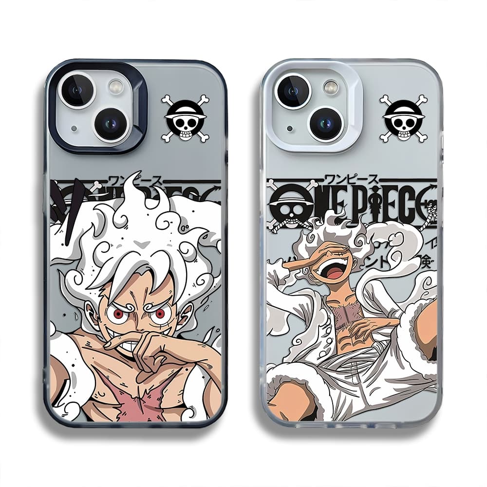 Capa iPhone Para 15/14/13/12/11 ProMax ONE PIECE Desenho Animado Plástico Fosco Flexível 7/8 Plus/X/XR/Xs Max